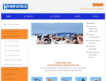 Tablet Screenshot of kinetronics.de